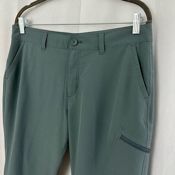 Eddie Bauer Gray Stretch Ripstop Crop Pant Womens Size 8 - Picture 2 of 6